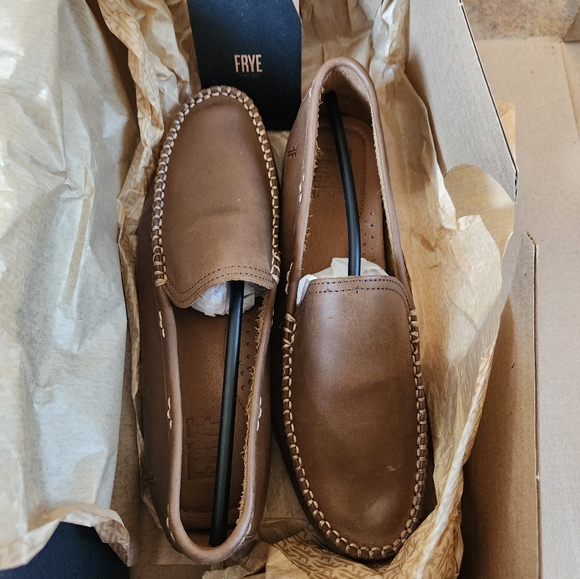 Frye Lewis Venetian Loafer Tan Size 9 - Picture 4 of 5